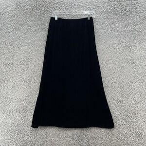 VTG Wah Maker Skirt Womens‎ Small 10 Black Velvet Western Flare Long Midi Maxi